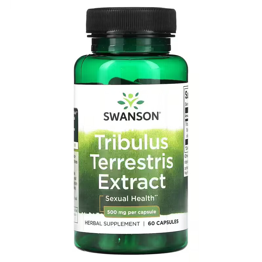 Swanson Tribulus Terrestris Extract, mace, 60 capsules