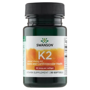 Swanson K-2, vitamina K 50 µg, 30 cápsulas de gel
