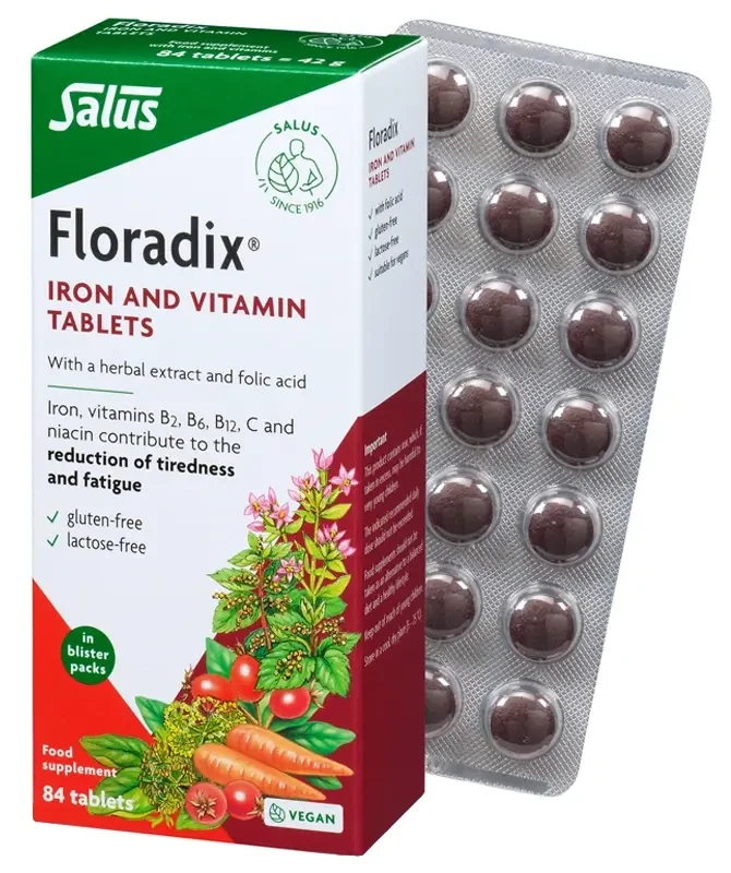 Floradix Iron and vitamins, 84 tablets