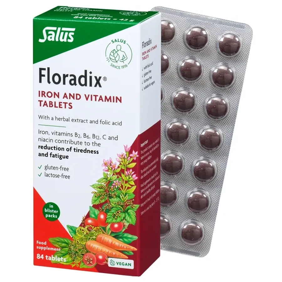 Floradix ijzer en vitaminen, 84 tabletten