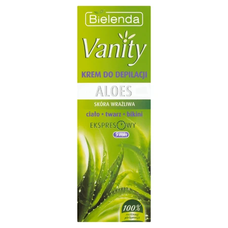 Bielenda Vanity, crema depilatoria, Aloe, 100 ml