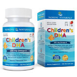 Nordic Naturals Childrens DHA, For Children 3+, Strawberry Flavor, 180 Chewable Capsules