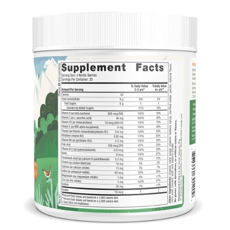 Nordic Naturals Nordic Berries, Multivitamin-Gelee für Kinder ab 3 Jahren, Zitrusgeschmack, 120 Stück