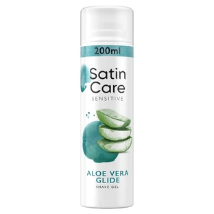 Gillette Satin Care, Gel de afeitar, Piel sensible, 200 ml