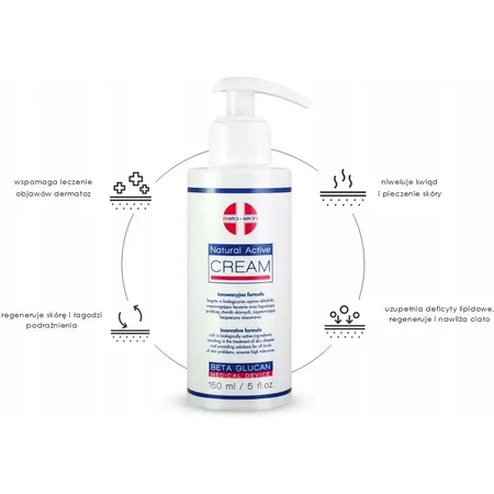 Beta-Skin Natural Active Cream, crema corporal, 500 ml