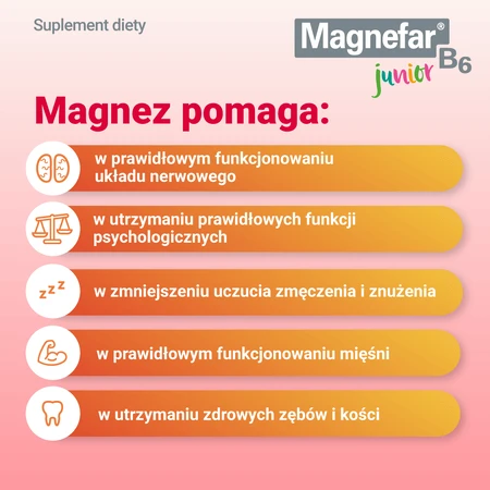 Magnefar B6 Junior 3+, sabor a frambuesa, 120 ml, Biofarm