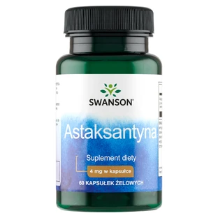 Swanson Astaxanthin, astaxantina, 60 cápsulas