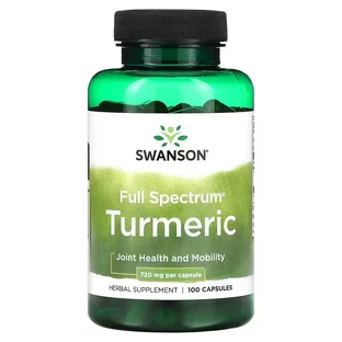 Swanson Full Spectrum Turmeric, cúrcuma, 100 cápsulas