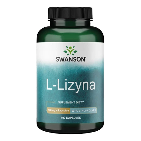 Swanson L-Lysine, L-Lysine 500 mg, 100 capsules