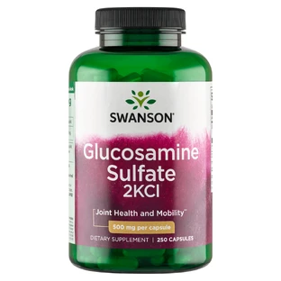 Swanson Glucosamina Sulfato 2KCl, glucosamina, 250 cápsulas