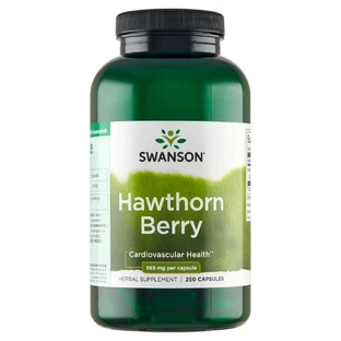 Swanson Baies d'Aubépine, fruit de l'aubépine, 250 gélules
