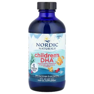 Nordic Naturals Children's DHA Omega-3, pour les enfants de 1 à 6 ans, goût fraise, 237 ml