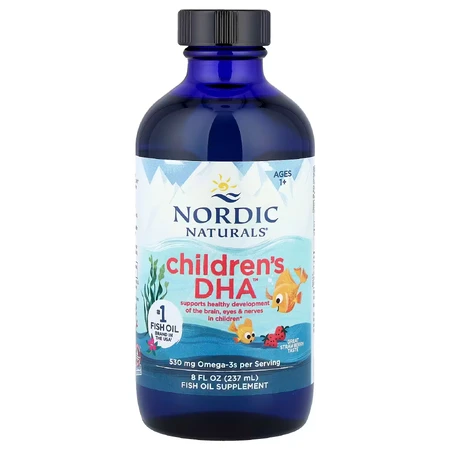 Nordic Naturals Children's DHA Omega-3, pour les enfants de 1 à 6 ans, goût fraise, 237 ml
