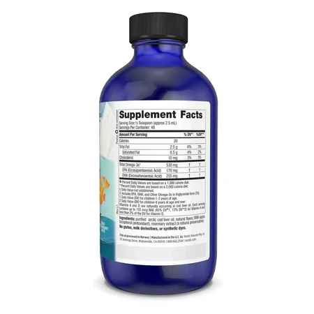 Nordic Naturals Children's DHA Omega-3, pour les enfants de 1 à 6 ans, goût fraise, 237 ml