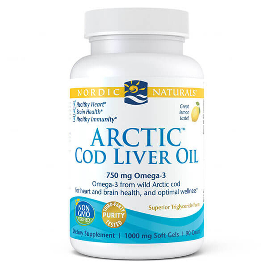 Winkel op Nordic Naturals Arctic levertraan, citroensmaak, 90 capsules Nordic Naturals Arctic levertraan, citroensmaak, 90 capsules