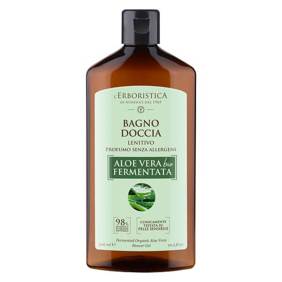 Douchegel biologische gefermenteerde aloë vera, 300 ml, L'Erboristica