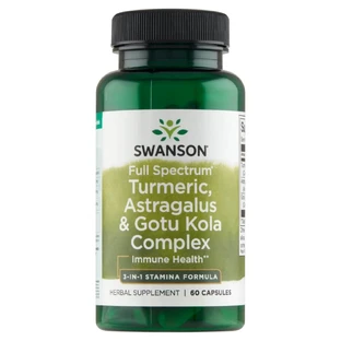 Swanson Full Spectrum Turmeric Astragalus & Gotu Kola Complex, 60 capsules