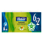 Velvet Balm, woven, 4 layers, aloe vera and calendula extract, (6 + 2) x 10 pcs.