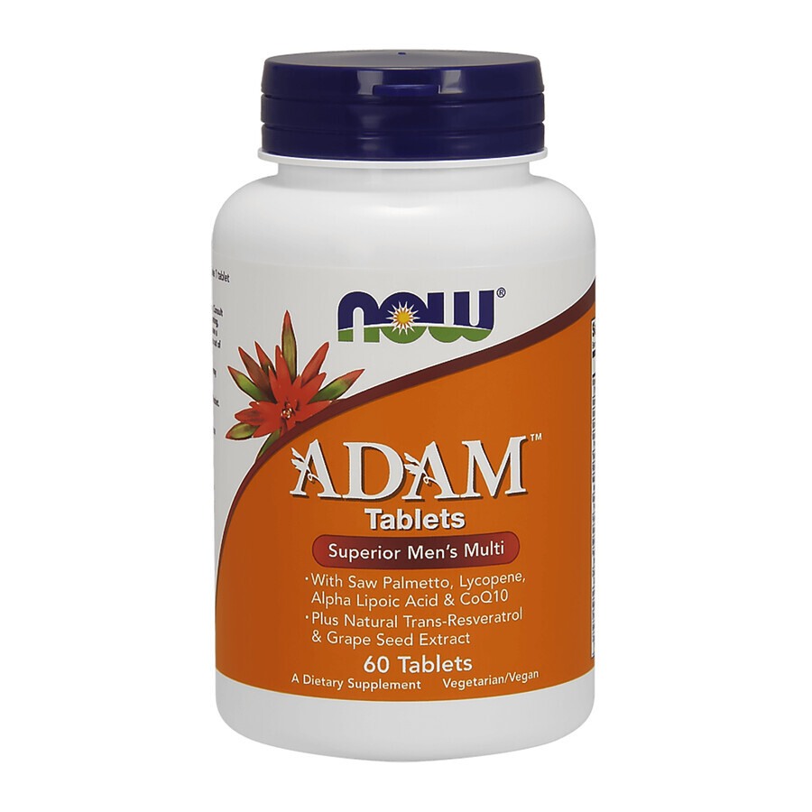 Shop Now Foods Adam, Multivitaminpräparat für Männer, 60 Tabletten Now Foods Adam, Multivitaminpräparat für Männer, 60 Tabletten