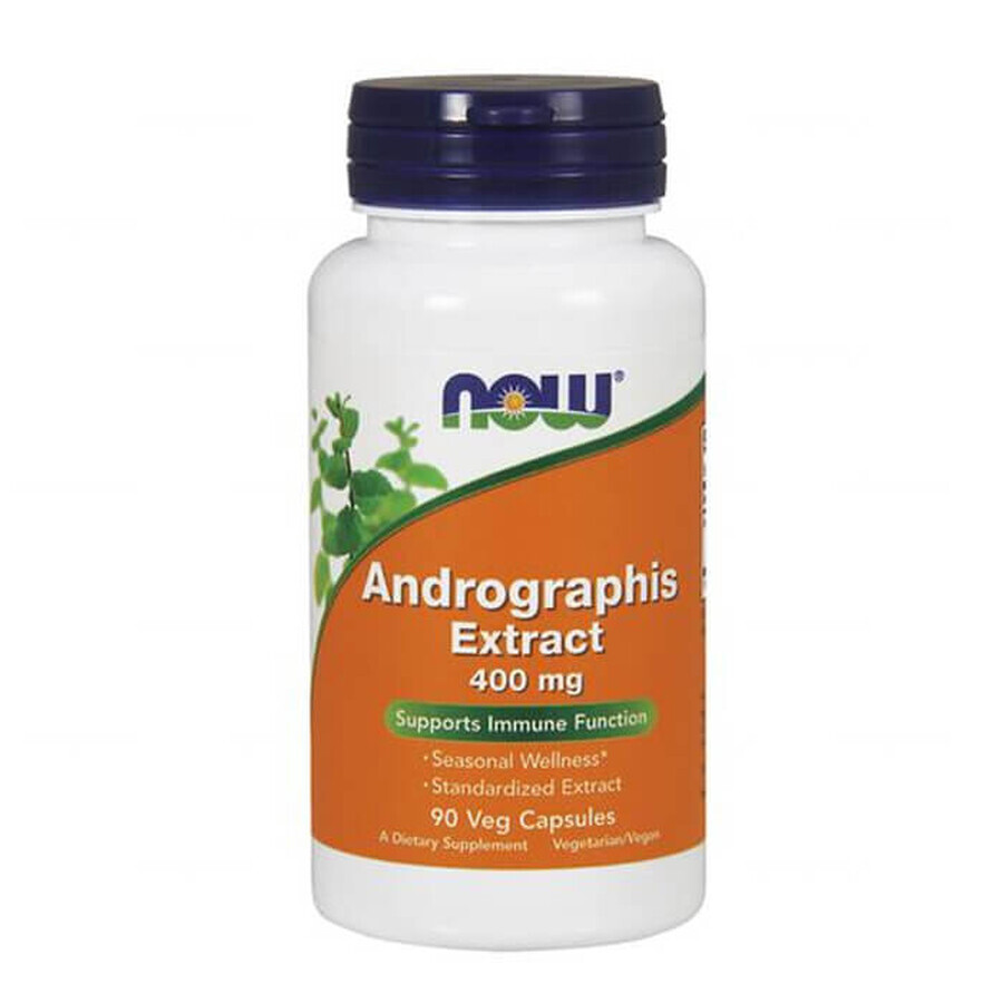 Boutique Now Foods Andrographis Extract 400 mg, chinaberry, 90 gélules végétales Now Foods Andrographis Extract 400 mg, chinaberry, 90 gélules végétales