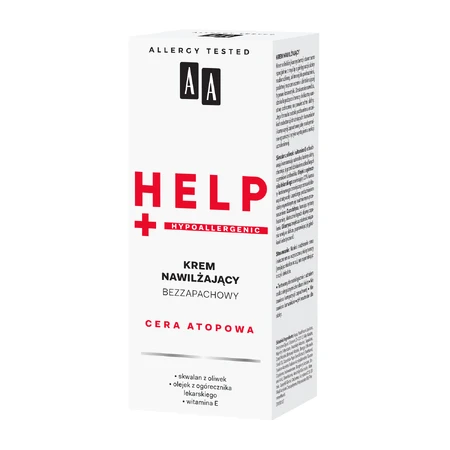 AA Help, Atopic Skin, crème hydratante sans parfum, 50 ml