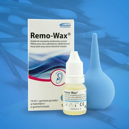 Remo-Wax, gotas para eliminar el cerumen, 10 ml + perilla de goma