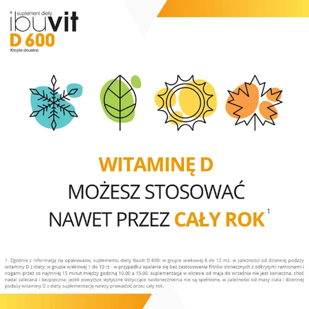 Ibuvit D 600, vitamine D voor zuigelingen en kinderen, orale druppels, 10 ml