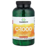 Swanson C, vitamin C 1000 mg with rosehips, 250 capsules