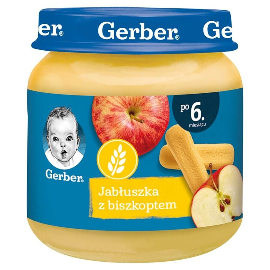 Cumpără Gerber, Desert, măr cu biscuiți, după 6 luni, 125 g Gerber, Desert, măr cu biscuiți, după 6 luni, 125 g