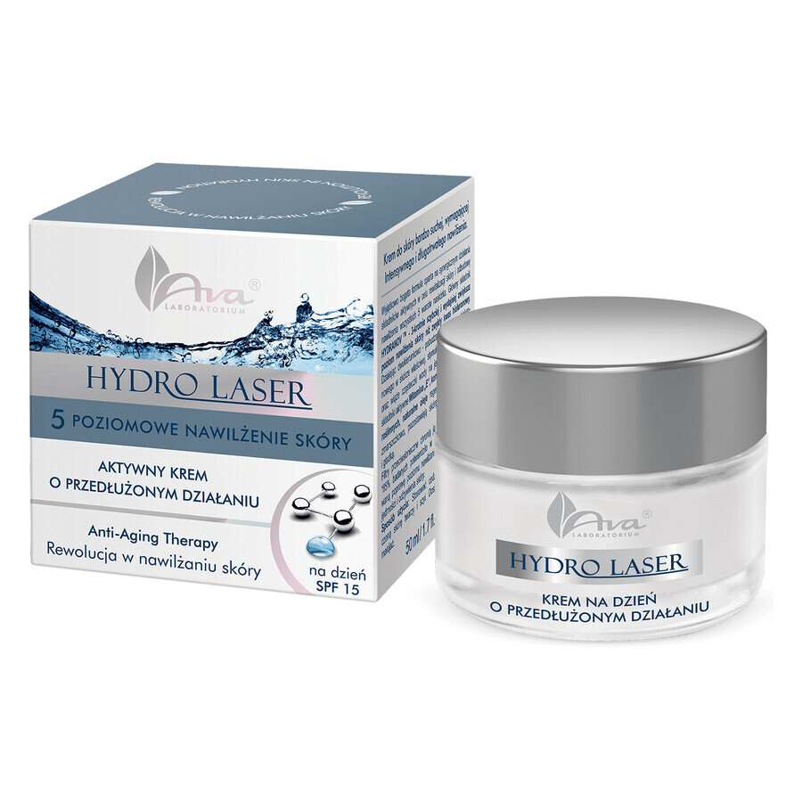 Buy Ava Hydro Laser, long-acting active day cream SPF 15, 50 ml Ava Hydro Laser, long-acting active day cream SPF 15, 50 ml