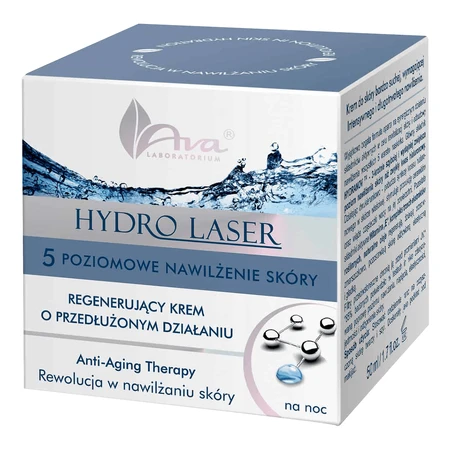 Ava Hydro Laser, crema de noche regeneradora de larga duración, 50 ml