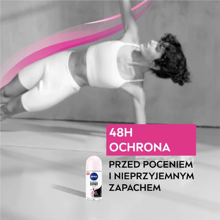 Nivea, antitranspirante roll-on, Invisible Blanco y Negro, Transparente, 50 ml