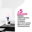 Nivea, antitranspirante roll-on, Invisible Blanco y Negro, Transparente, 50 ml