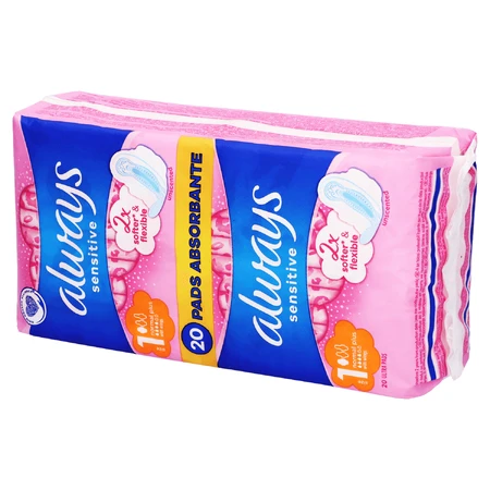 Always Sensitive maandverband met vleugels, Ultra Normal Plus, 2 x 10 stuks