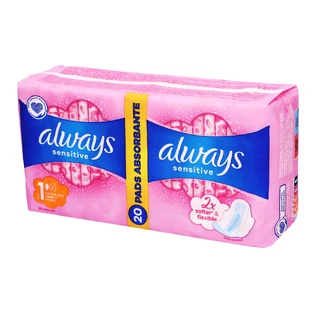 Always Sensitive maandverband met vleugels, Ultra Normal Plus, 2 x 10 stuks
