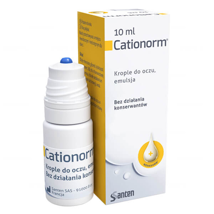 Comprar Cationorm, colirio, emulsión, 10 ml Cationorm, colirio, emulsión, 10 ml