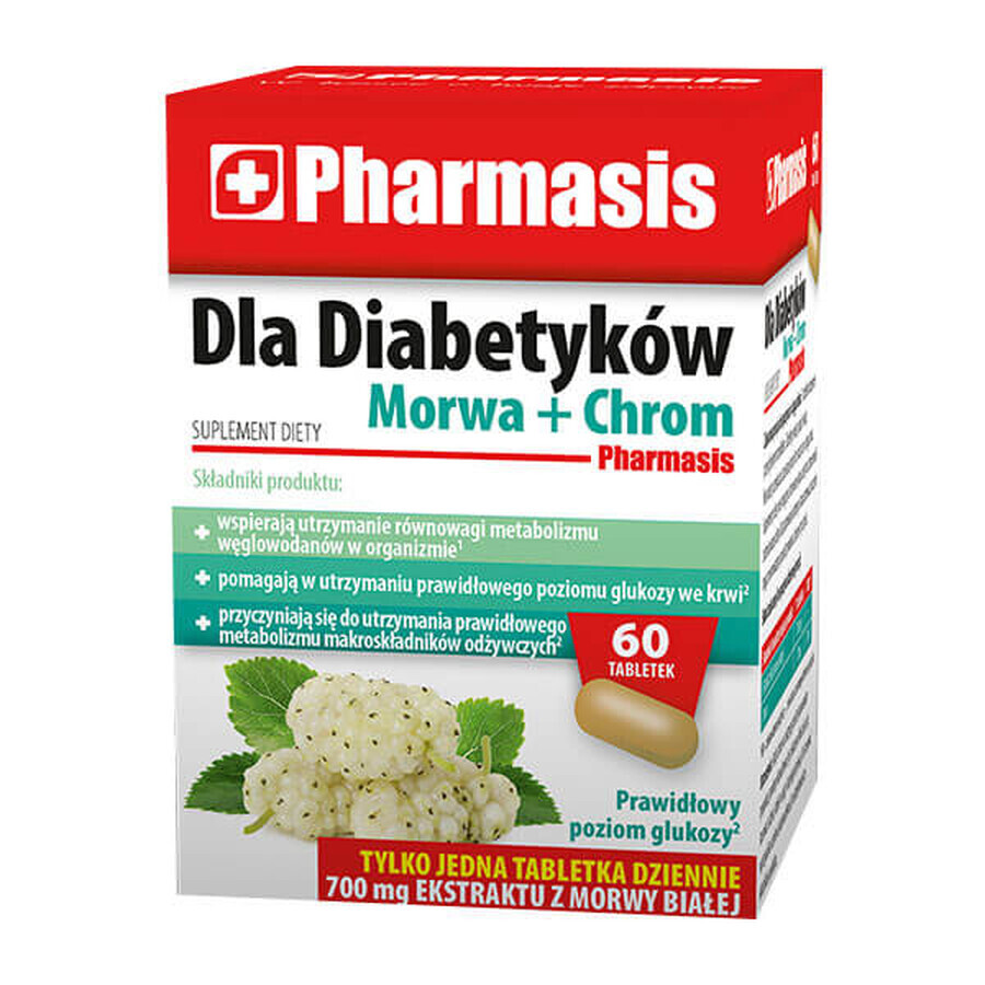 Comprar Pharmasis Para Diabéticos Morera + Cromo, 60 comprimidos Pharmasis Para Diabéticos Morera + Cromo, 60 comprimidos
