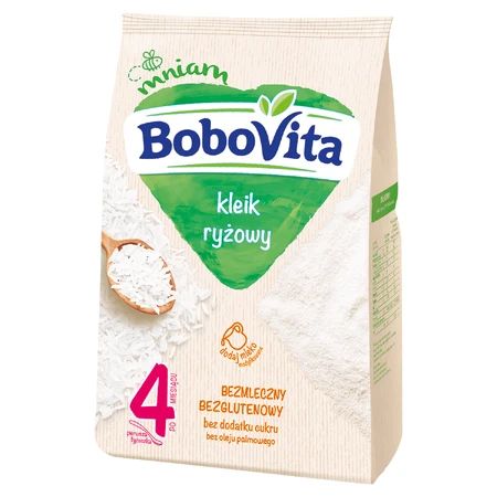 BoboVita Reisbrei, ohne Milch, glutenfrei, ohne Zuckerzusatz, ab 4 Monaten, 160 g