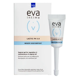 Gel vaginal pour la régulation et le maintien du pH vaginal Eva Intima pH 3.8, 9 applicateurs vaginaux, Interme