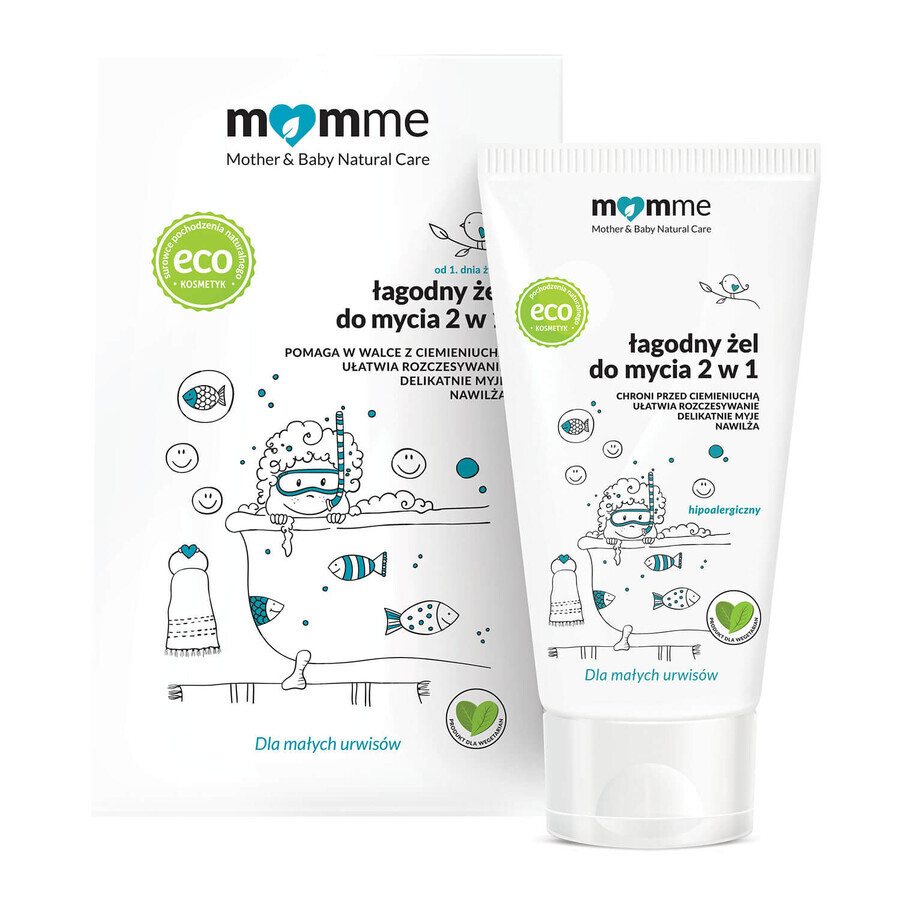 Buy Momme, delicate cleansing gel 2 in 1, from the first day, 150 ml Momme, delicate cleansing gel 2 in 1, from the first day, 150 ml