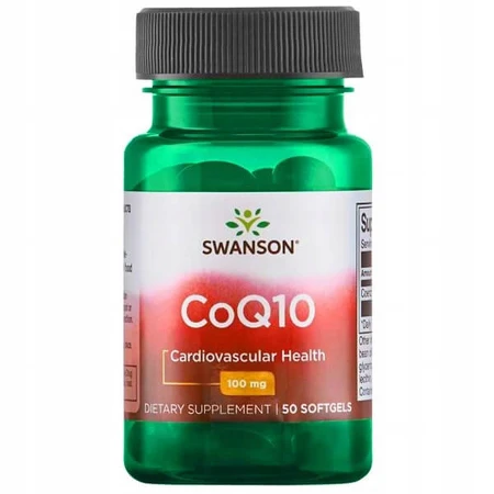 Swanson CoQ10, coenzyme Q10 100 mg, 50 capsules