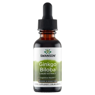 Swanson Ginkgo Biloba Liquid Extract, ginkgo biloba, 29.6 ml