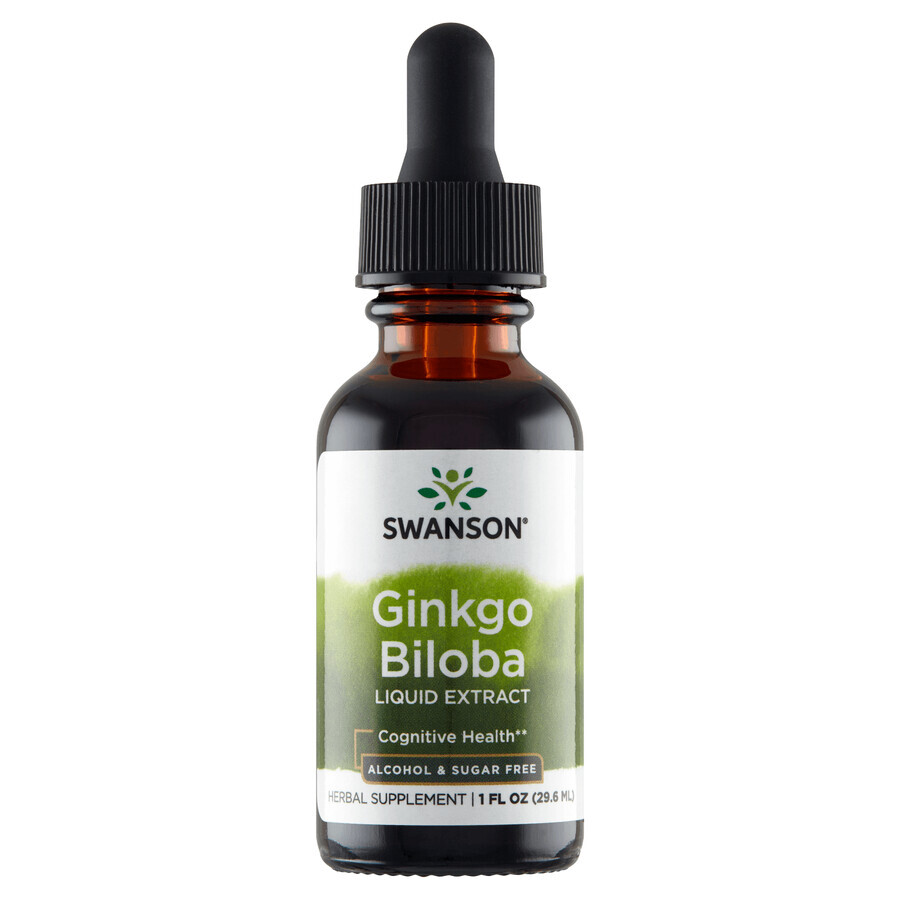 Boutique Swanson Ginkgo Biloba Liquid Extract, ginkgo biloba, 29.6 ml Swanson Ginkgo Biloba Liquid Extract, ginkgo biloba, 29.6 ml
