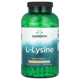 Swanson L-Lysine, L-Lysine 500mg, 300 Capsules