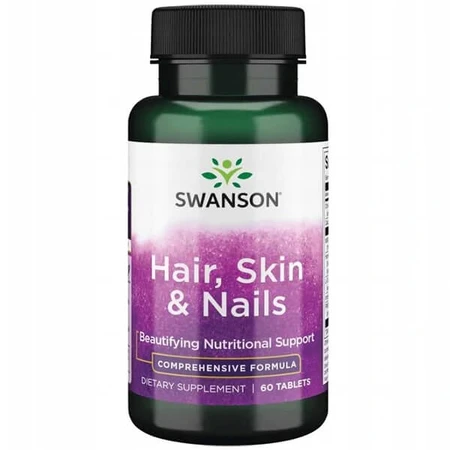 Swanson Hair, Skin &amp; Nails, cheveux, peau, ongles, 60 comprimés
