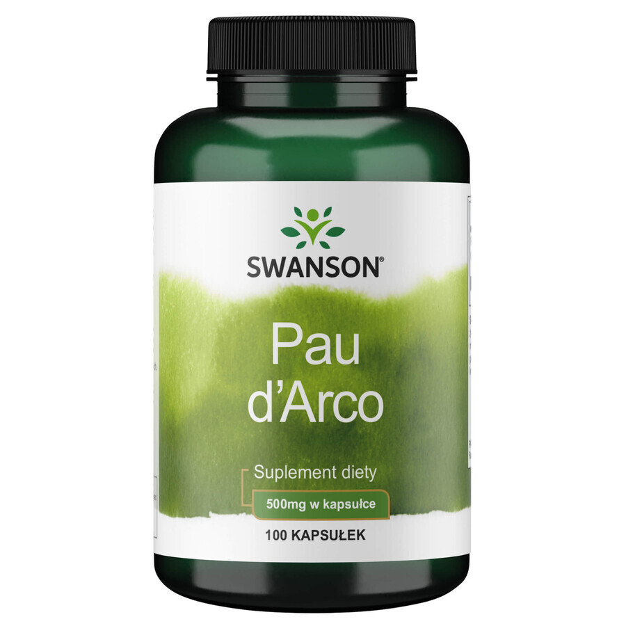 Boutique Swanson Pau D'Arco, lapacho, 100 gélules Swanson Pau D'Arco, lapacho, 100 gélules