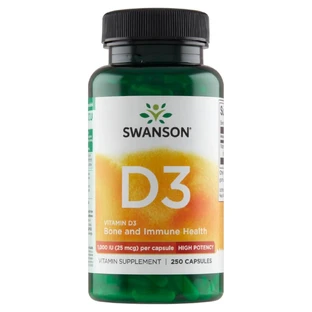 Swanson D3, vitamina D 1000 UI, 250 cápsulas
