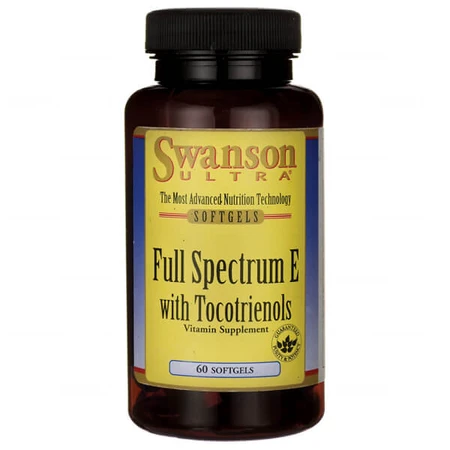 Swanson E mit Tocotrienolen, Vitamin E und Tocotrienole, 60 Kapseln