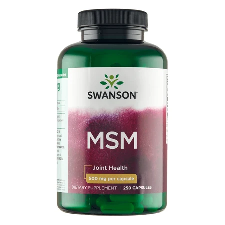 Swanson MSM, méthylsulfonylméthane 500 mg, 250 gélules