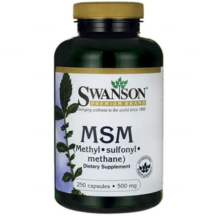 Swanson MSM, méthylsulfonylméthane 500 mg, 250 gélules